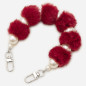 Collier de Coque de Téléphone avec Pompon Rouge , Fermoir Argenté - 30 CM. — ECO · Smarty Paris 18e